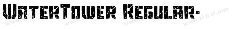 WaterTower Regular字体转换